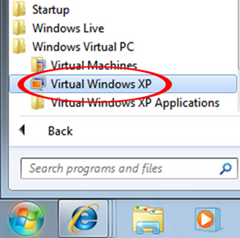 Virtual windows xp