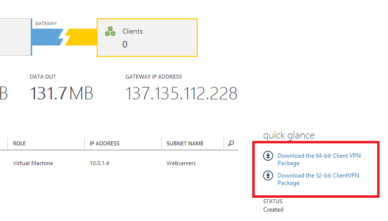 azure point to site vpn step by step